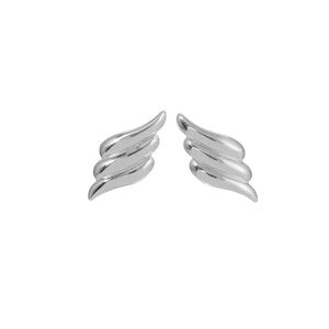 NWT HEAVEN MAYHEM Wing Silver Earrings